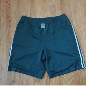 VTG Adidas Basketball Early 00s Shorts Green White